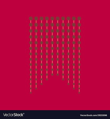 Flat shading style icon garland vector image