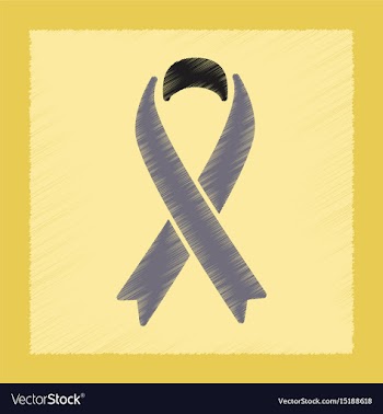 Flat shading style icon gay hiv ribbon vector image