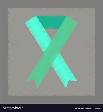Flat shading style icon gay hiv ribbon vector image