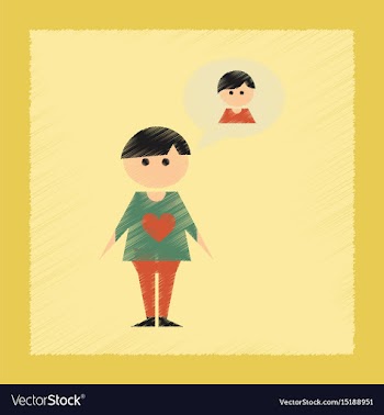 Flat shading style icon gay lovers vector image