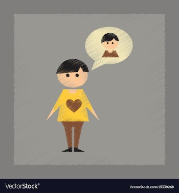 Flat shading style icon gay lovers vector image