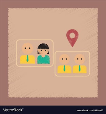 Flat shading style icon gay marriage vector image