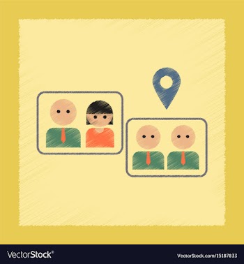 Flat shading style icon gay marriage vector image