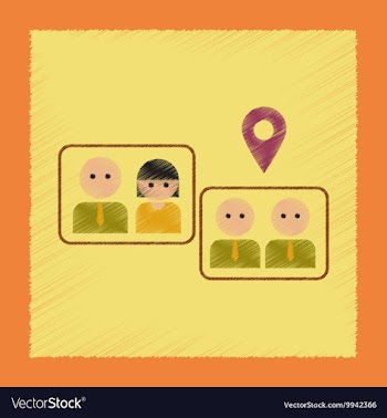 Flat shading style icon gay marriage vector image
