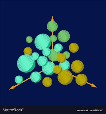 Flat shading style icon geometric chart vector image