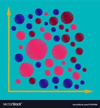 Flat shading style icon geometric chart vector image