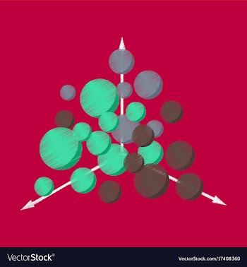 Flat shading style icon geometric chart vector image