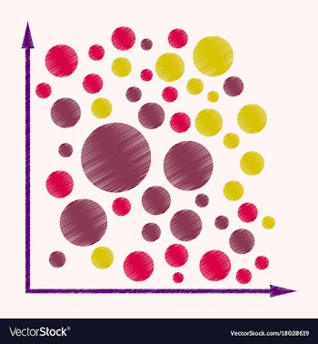 Flat shading style icon geometric chart vector image