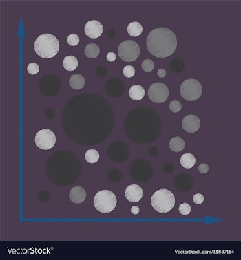 Flat shading style icon geometric chart vector image