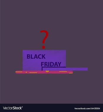 Flat shading style icon gift box black friday vector image