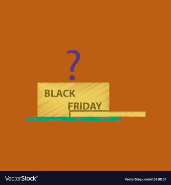 Flat shading style icon gift box black friday vector image