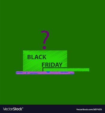 Flat shading style icon gift box black friday vector image
