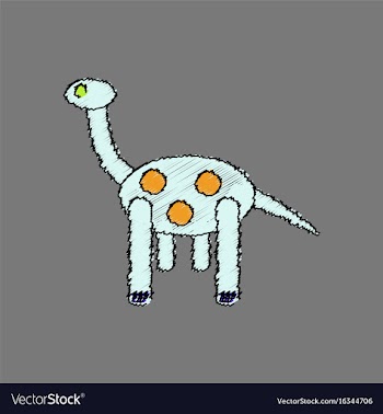 Flat shading style icon giraffe toy vector image