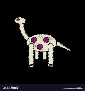 Flat shading style icon giraffe toy vector image