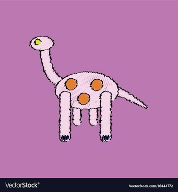 Flat shading style icon giraffe toy vector image