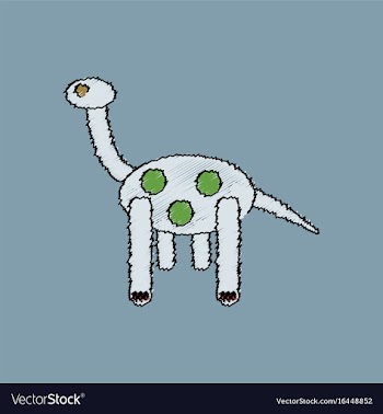 Flat shading style icon giraffe toy vector image