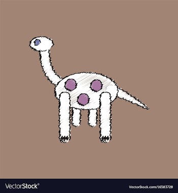 Flat shading style icon giraffe toy vector image