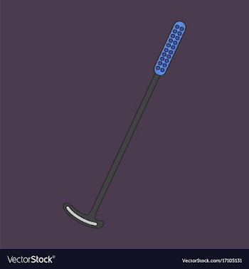 Flat shading style icon golf club vector image