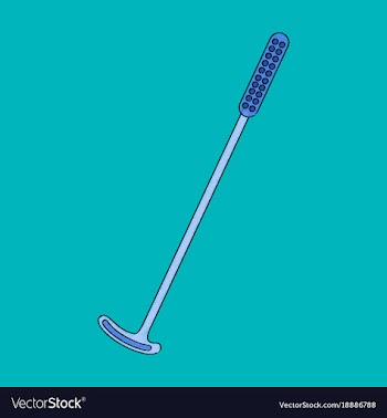 Flat shading style icon golf club vector image