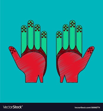 Flat shading style icon golf gloves vector image