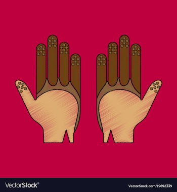 Flat shading style icon golf gloves vector image