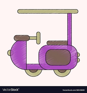 Flat shading style icon golf machine vector image