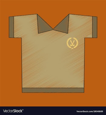 Flat shading style icon golf shirt vector image