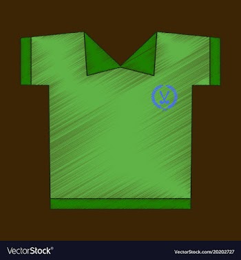 Flat shading style icon golf shirt vector image