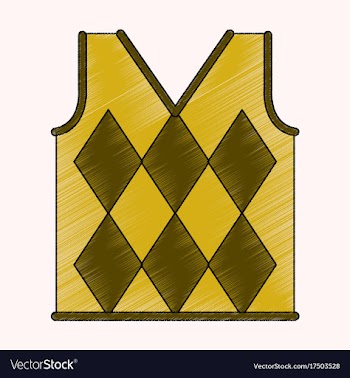 Flat shading style icon golf vest vector image