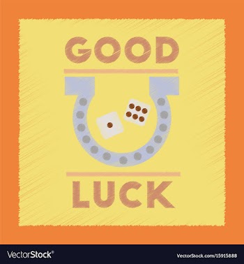 Flat shading style icon good luck logo vector image
