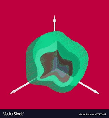 Flat shading style icon graph vector image