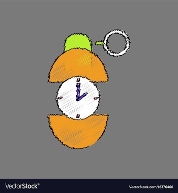 Flat shading style icon grenade time to explode vector image