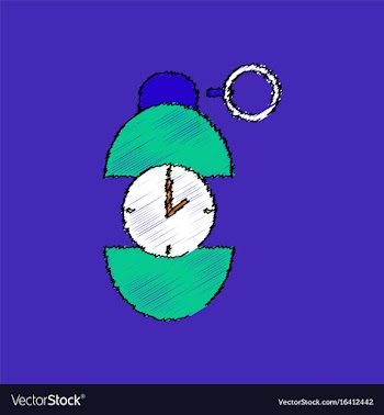 Flat shading style icon grenade time to explode vector image