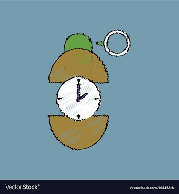 Flat shading style icon grenade time to explode vector image