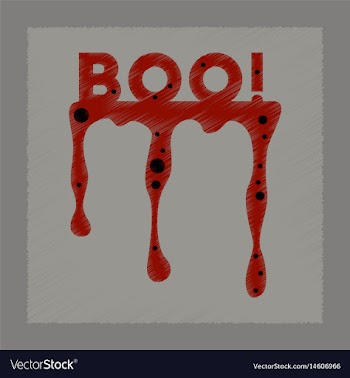 Flat shading style icon halloween boo vector image