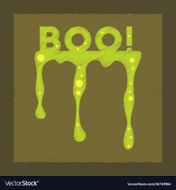 Flat shading style icon halloween boo vector image