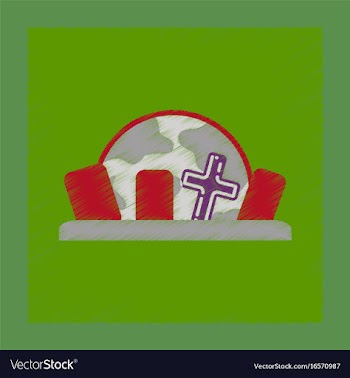 Flat shading style icon halloween cemetery full vector image