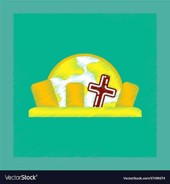 Flat shading style icon halloween cemetery full vector image