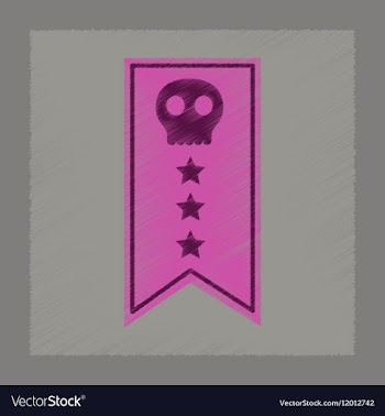 Flat shading style icon halloween garland vector image