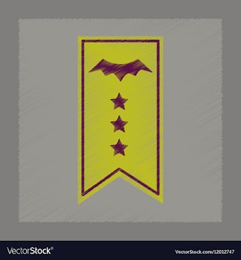 Flat shading style icon halloween garland vector image