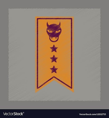 Flat shading style icon halloween garland vector image