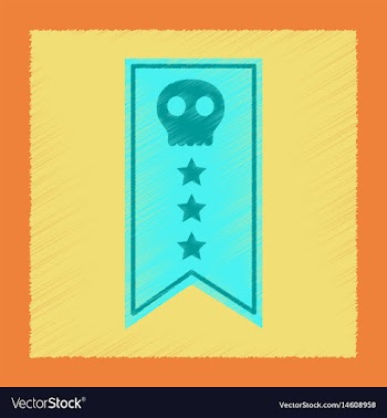 Flat shading style icon halloween garland vector image