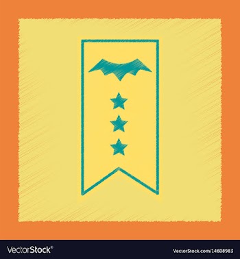 Flat shading style icon halloween garland vector image