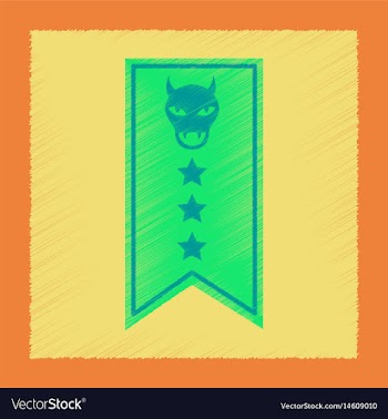 Flat shading style icon halloween garland vector image