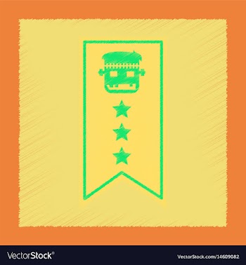 Flat shading style icon halloween garland vector image