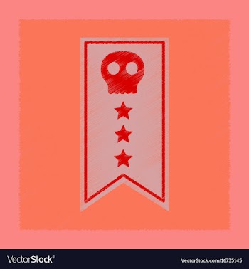 Flat shading style icon halloween garland vector image