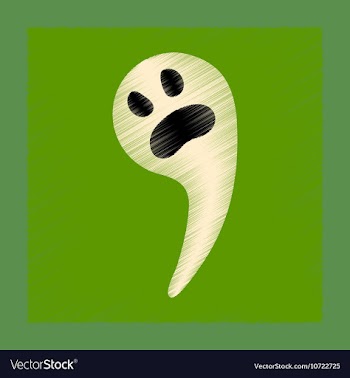 Flat shading style icon Halloween ghost vector image