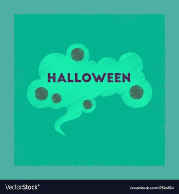 Flat shading style icon halloween sign vector image