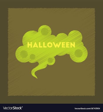 Flat shading style icon halloween sign vector image