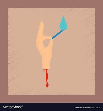 Flat shading style icon halloween zombie arm vector image